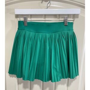 LULULEMON Varsity High-Rise Pleated TENNIS SKIRT Size 4 Green Sports Athletic